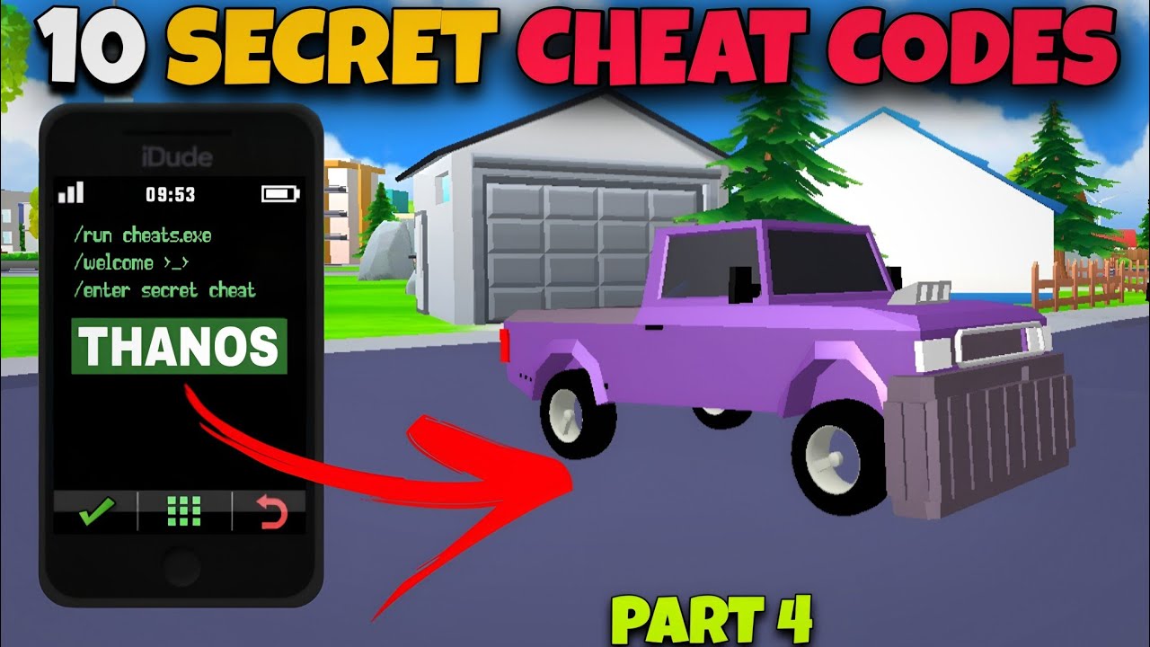 Dude Theft Wars Top 10 Secret Cheat Codes 🔥