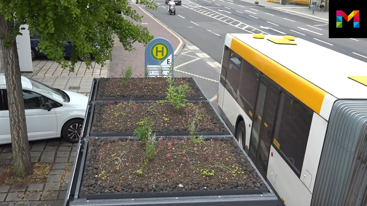 Mainzer Mobilit&auml;t: Erste begr&uuml;nte Haltestelle in Mainz