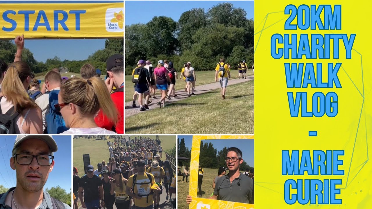 Charity Walk VLOG - See highlights of me sweating bullets for three hours - And a big Thank You!