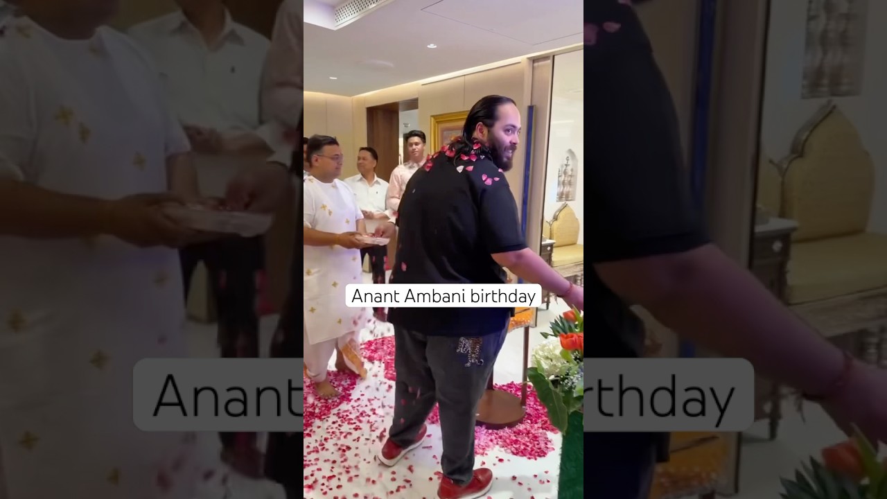 Anant Ambani 🎂💖 | Sweet Birthday Moment with Radhika