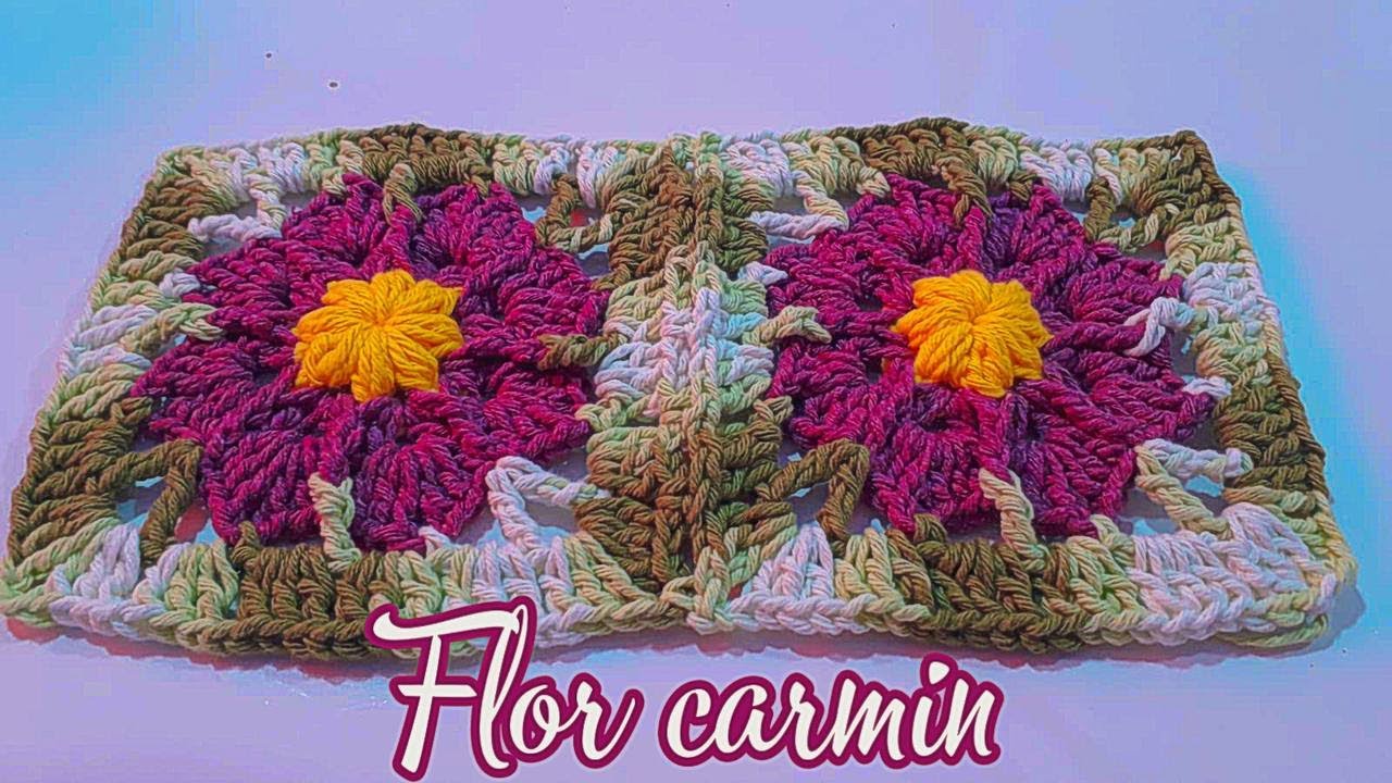FLOR de CROCHÊ - flor simples e rápida passo a passo