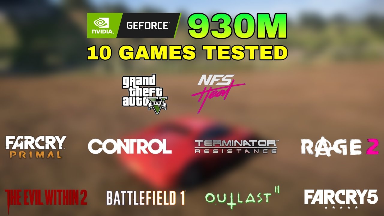 Nvidia GeForce 930M Gaming Test ! 2020