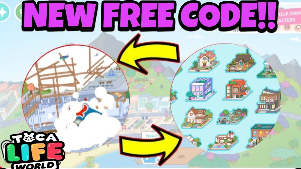 Free New Code! Free Unlock All House! 100% Working | Toca Life World Free Code
