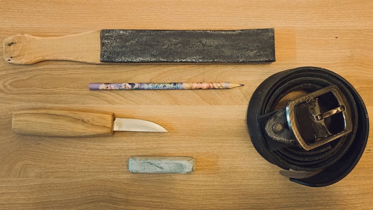HOW to MAKE a KNIFE SHARPENING STROP From an OLD LEATHER BELT