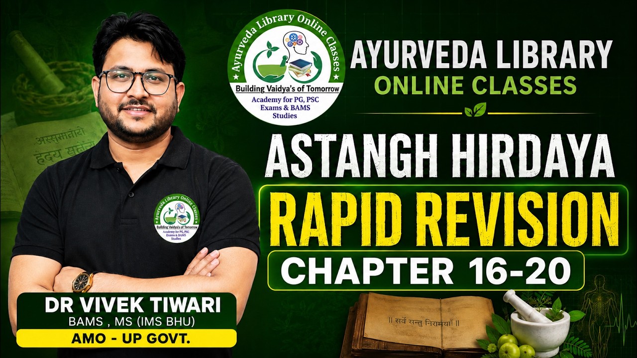 AIAPGET 2026 Rapid Revision | ASTANGH HIRDYA Chapter 16 -20 | Most Important Concepts