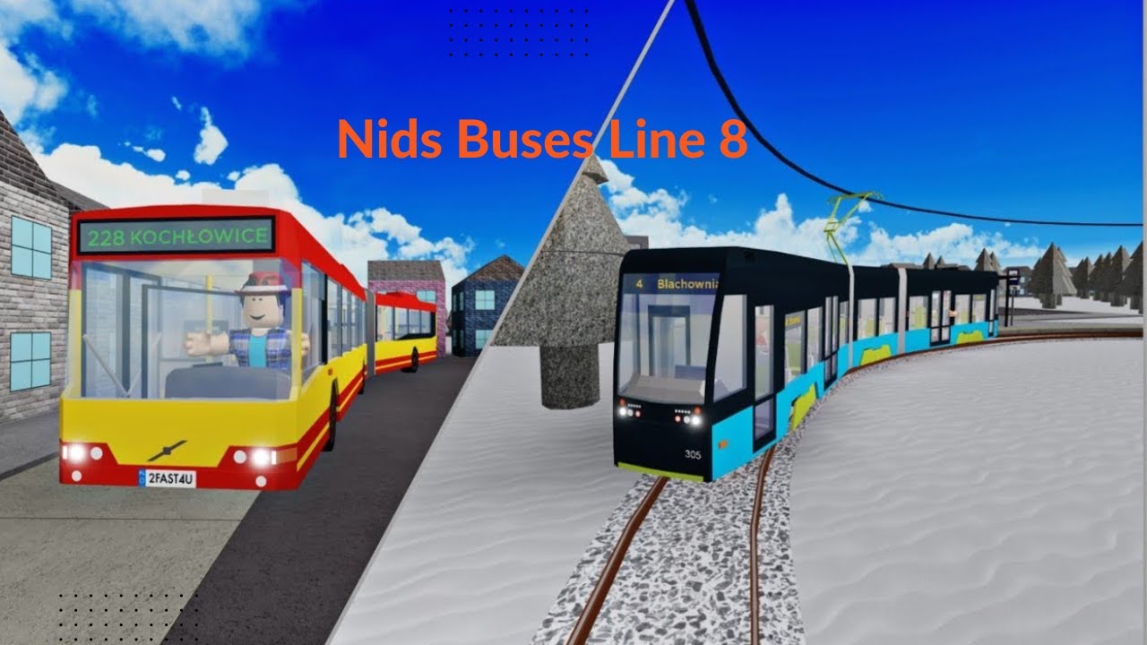 Škoda 40T Line 8 (Roblox Nids Buses & Trams) Lwówek Śląski