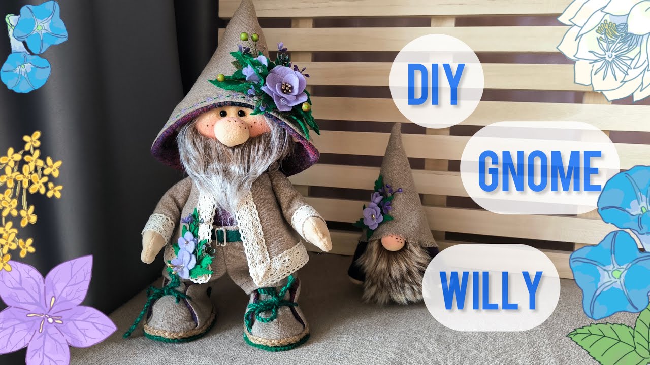 ✅DIY: Creating Willy the Gnome in a Wonderful Burlap Costume | Video Tutorial and Patterns