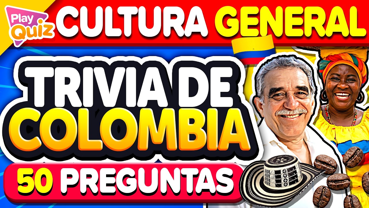 ¿Cuánto sabes de COLOMBIA? 🇨🇴 50 Preguntas que Solo un Verdadero | Play Quiz Trivia