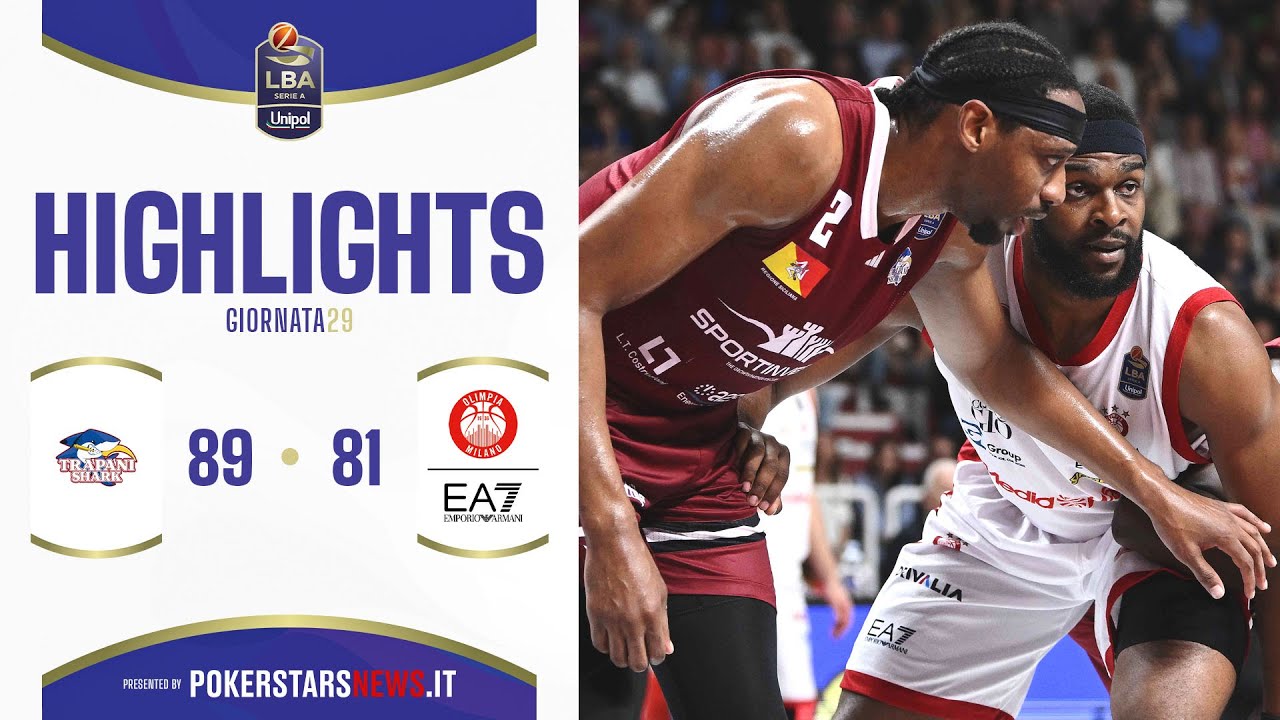 Trapani Shark &ndash; EA7 Emporio Armani Milano | PokerstarsNews Highlights Serie A Unipol 2024/2025