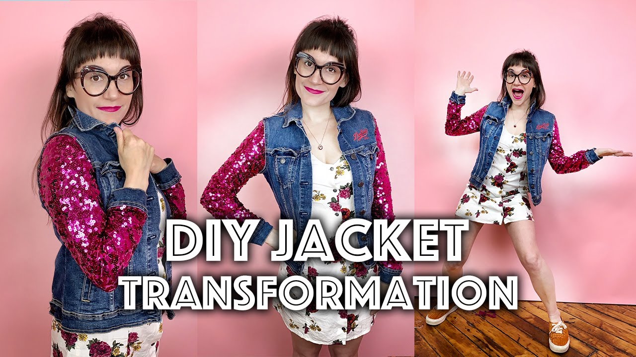 Amazing Easy DIY Denim Jacket Transformation (New Sleeves!) Sew Anastasia