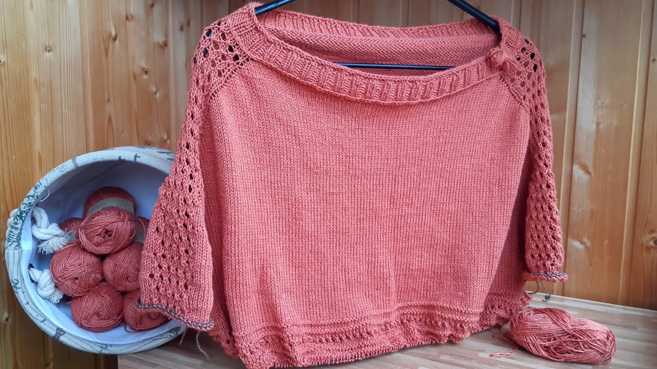 #вязание Мой НОВЫЙ летний  джемпер - продолжение процесса / странные пятна 🧶