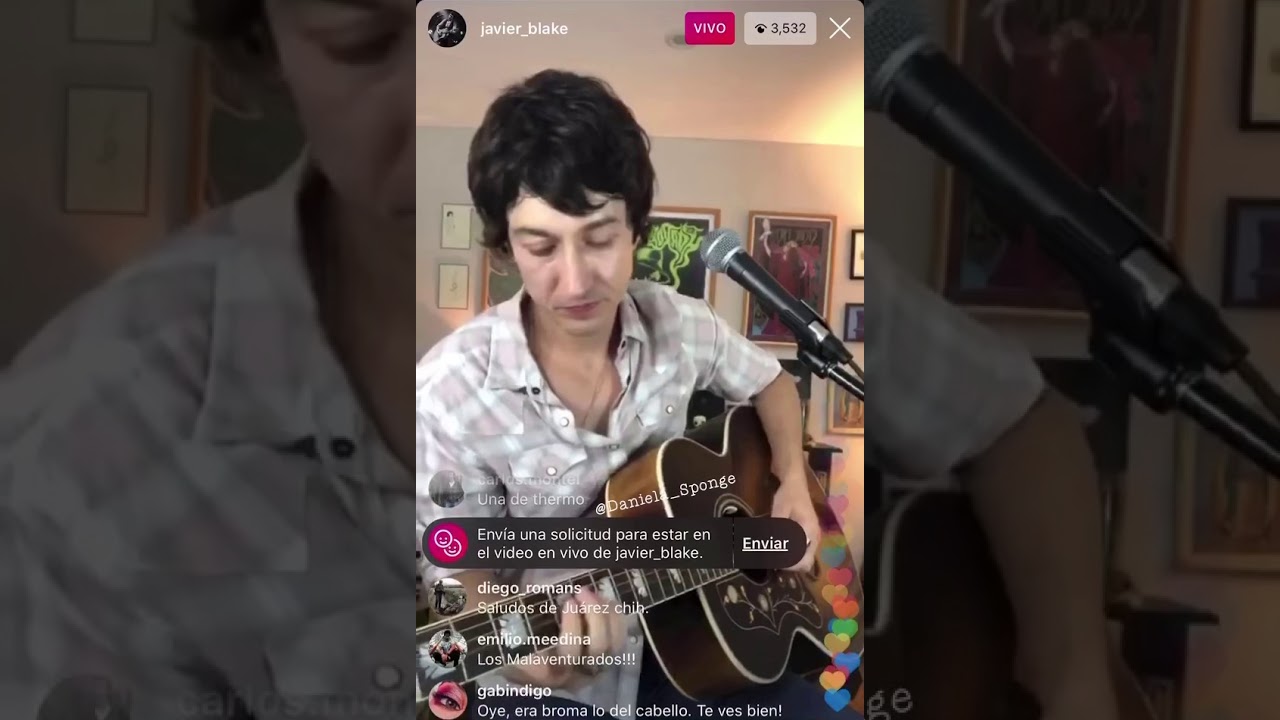 En alg&uacute;n lugar- Javier Blake - COVER - LIVE INSTAGRAM