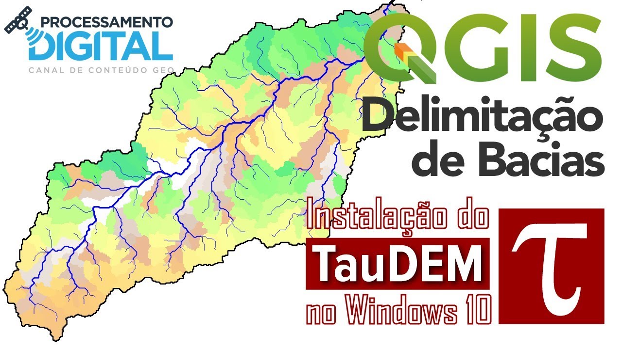 QGIS 2.18: Delimitação de Bacias com o TauDEM - Parte 03 de 03