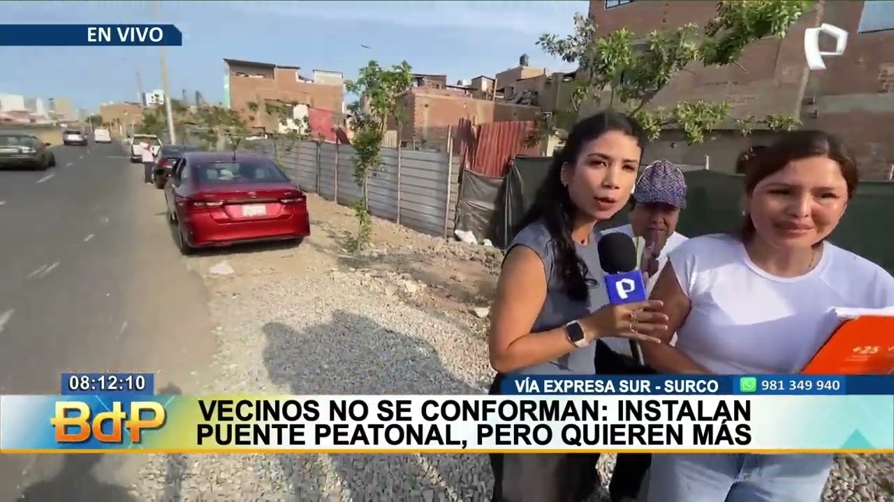 Vecinos en peligro: Piden instalación de más puentes peatonaes en la Vía Expresa Sur en Surco