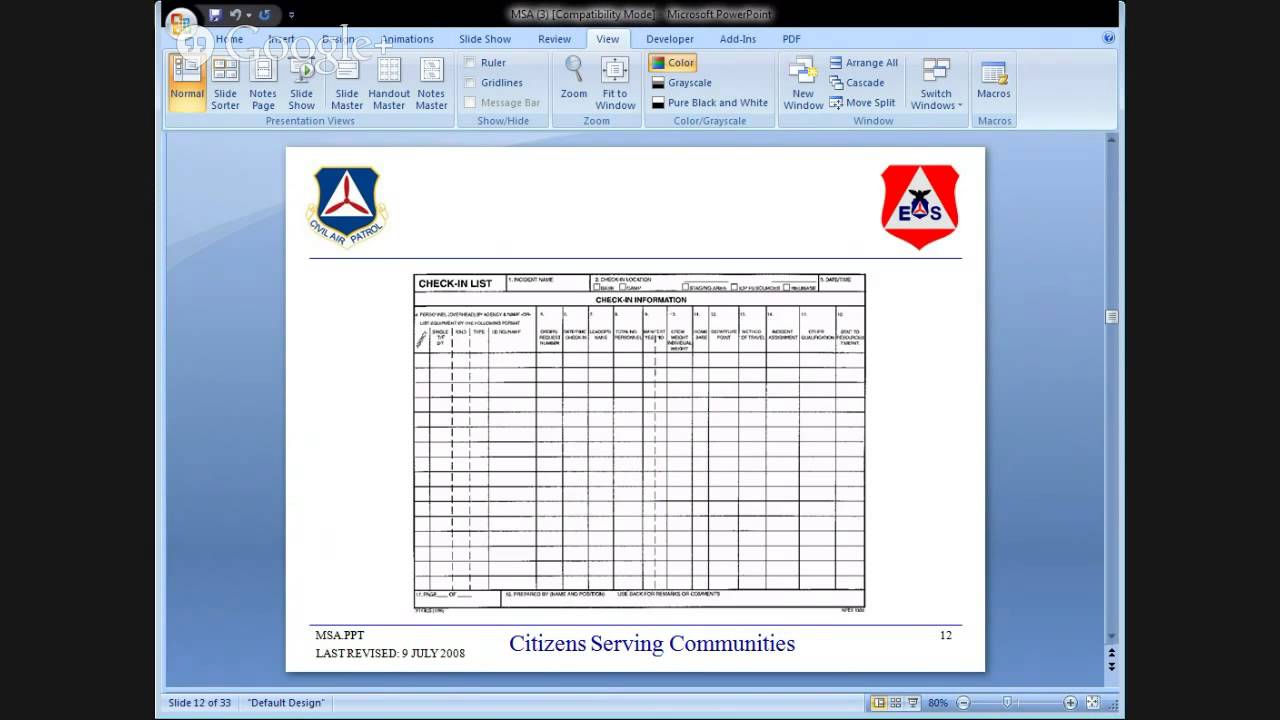 Mission Staff Assistant Training
