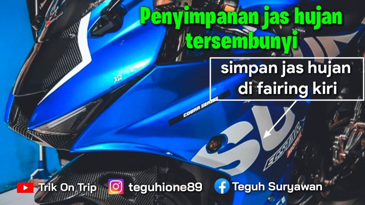 Jas hujan tersembunyi di gsx r150