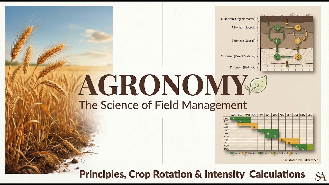 Agronomy: Principles, Crop Rotation & Intensity Calculations