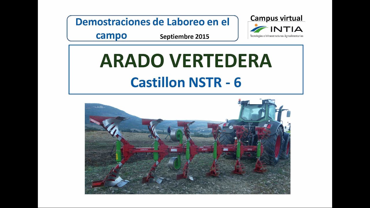 Demostración laboreo con: Arado vertedera CASTILLON NSTR_6