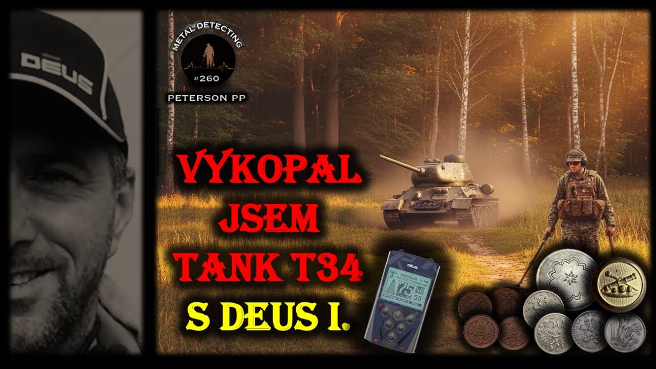 NESKUTEČNÉ !!! VYKOPAL JSEM TANK T34 S DEUS I.