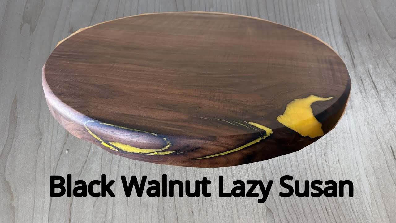 Black Walnut Lazy Susan