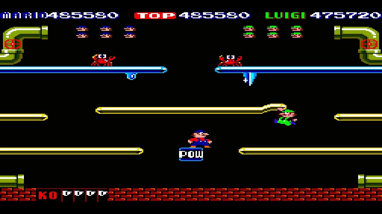 Mario Bros. - 1983 Arcade - OVER 1 MILLION POINTS!!! - 2 Player