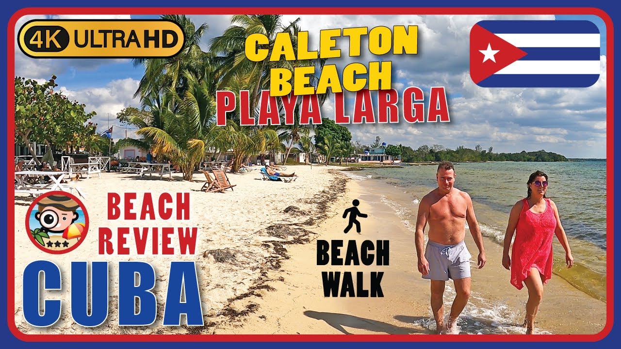 Caleton Beach Playa Larga Cuba 🇨🇺 (Beach for chilling) 4K Walking Tour / Beach Walk & Review