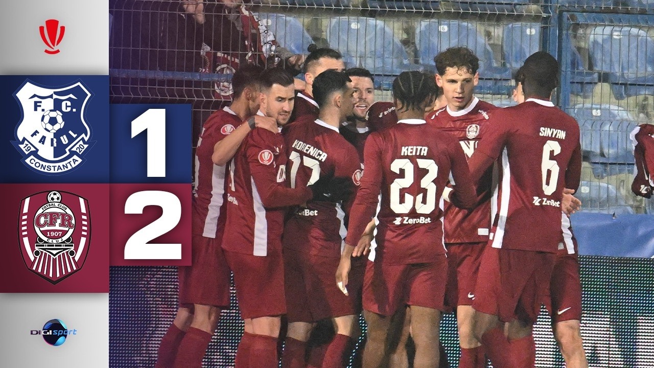 Farul Constanța - CFR Cluj 1-2. Ardelenii au câștigat și s-au calificat în play-off