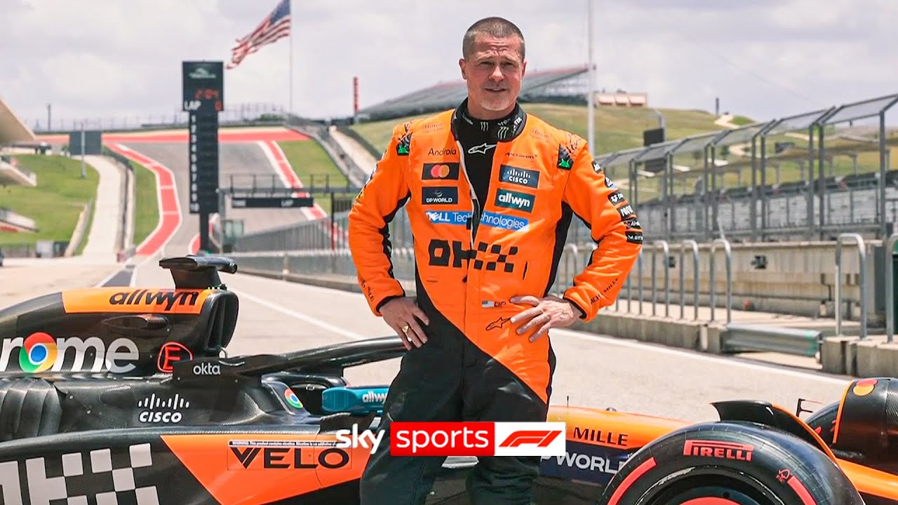 ПЕРВЫЙ ВЗГЛЯД! Брэд Питт и Мартин Брандл за рулём McLaren F1 в COTA 🇺🇸👀