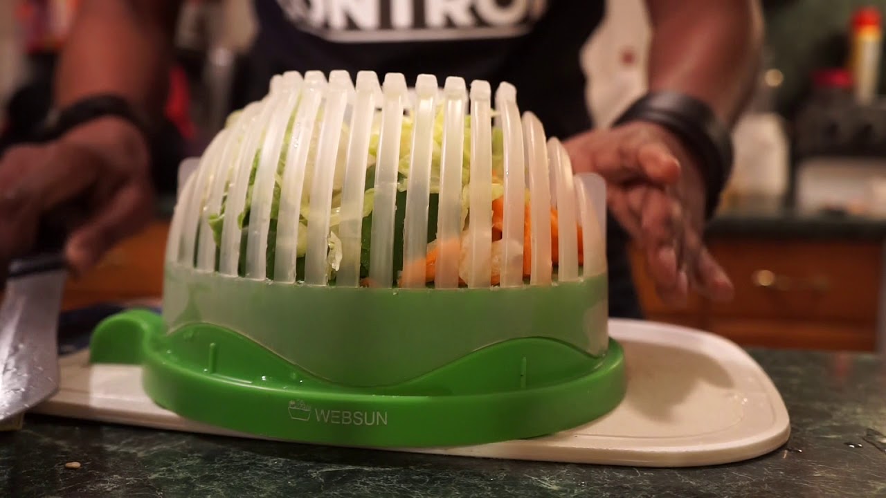 60 SECOND SALAD MAKER REVIEW | QUICK AND EASY