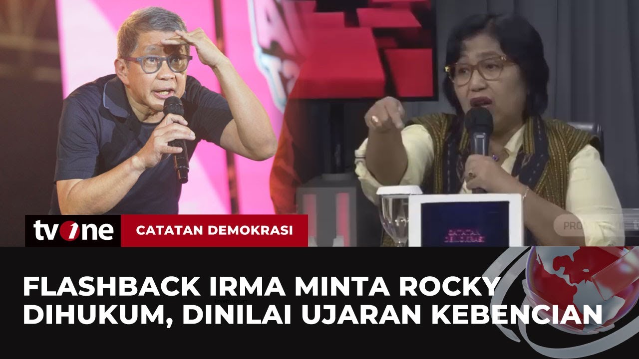 Debat Makin Tajam: Irma Kaitkan Diksi Rocky dengan Dampak ke Publik | Catatan Demokrasi tvOne