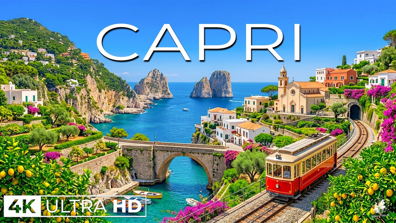 Capri Italy 4K 🇮🇹 | Blue Grotto, Faraglioni Rocks & Amalfi Coast Paradise