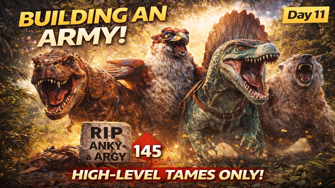 ARK Survival Ascended Day 11 | 💀 High Level Dino Hunt | Game ON