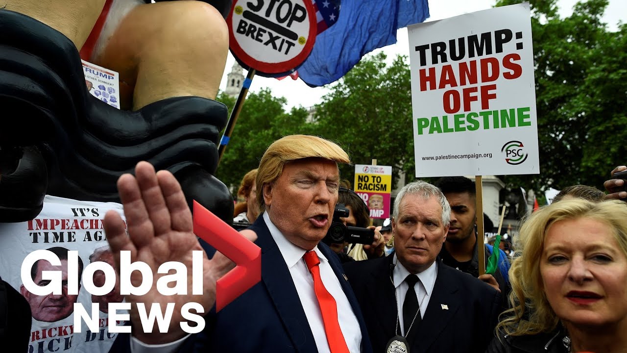 Thousands of protesters march against Trump's U.K. state visit