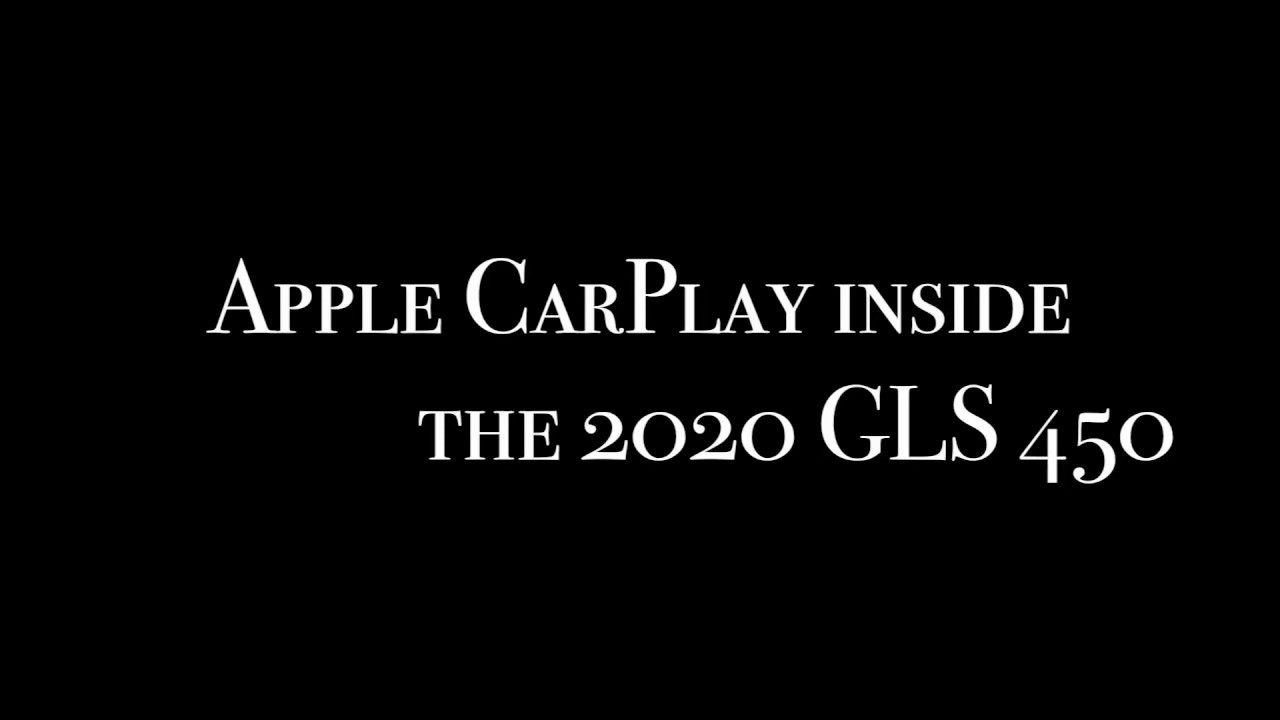 2020 Mercedes-Benz Apple CarPlay and Glance at GLS 450