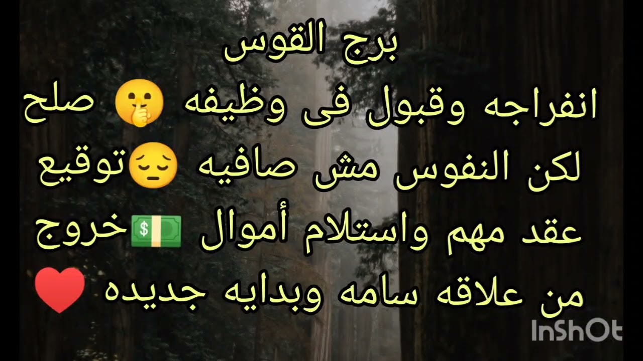توقعات برج القوس انفراجه وقبول فى وظيفه 💵 صلح لكن النفوس مش صافيه 😔ظهور شخص هتتفاجا باعترافه بحبك ♥️
