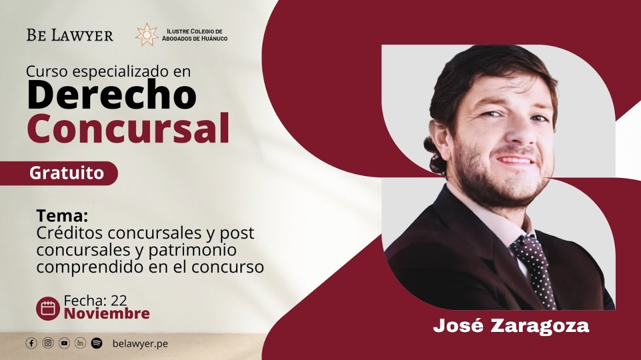 9. Créditos concursales y post concursales y patrimonio comprendido en el concurso | Be Lawyer