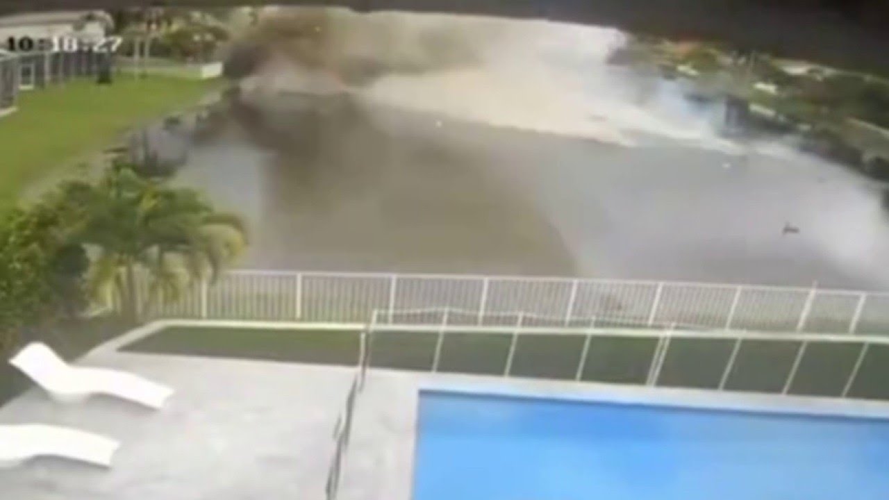 Surveillance video shows crash of Jamaica relief flight in Coral Springs; 2 killed