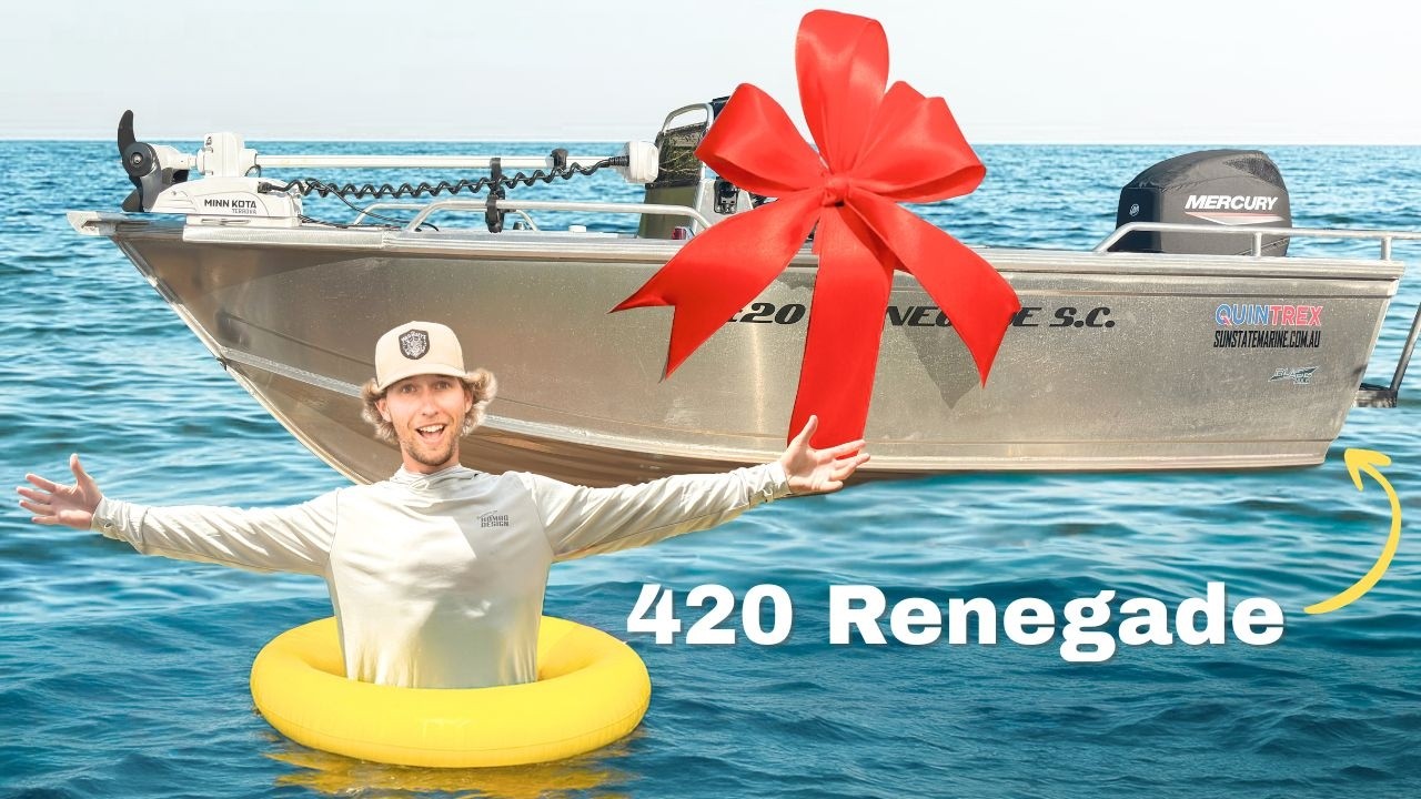 Обкатка нового 420 Renegade с первой пойманной рыбой.