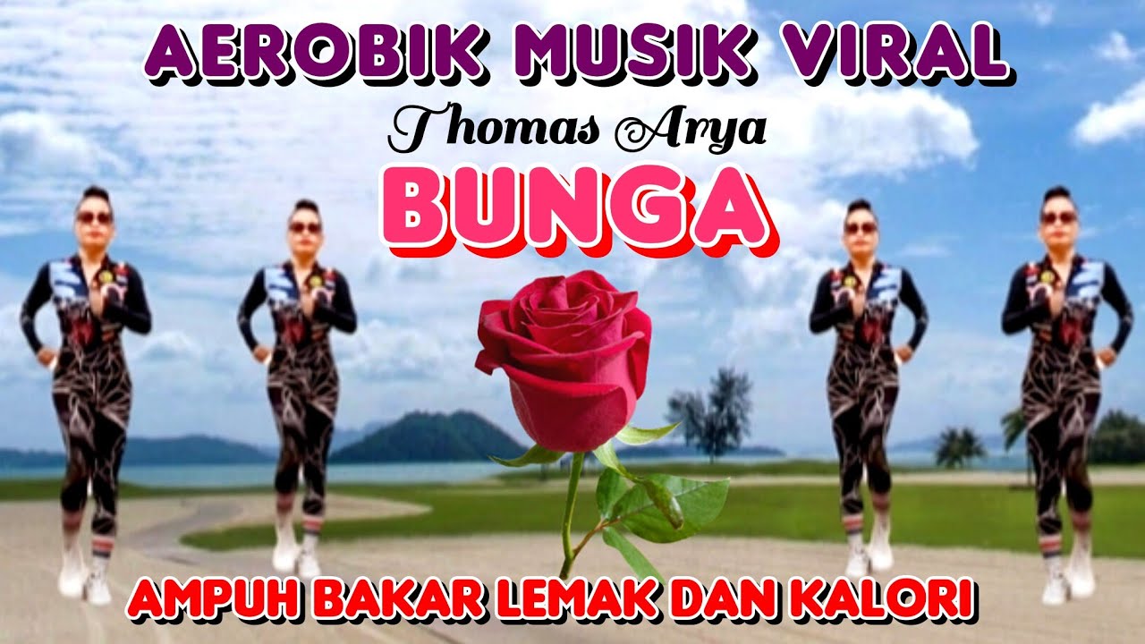 SENAM AEROBIK PEMULA | MUSIK BREAKBEAT VIRAL (BUNGA) | BAKAR LEMAK & KALORI | CHOREO Irna Chendani