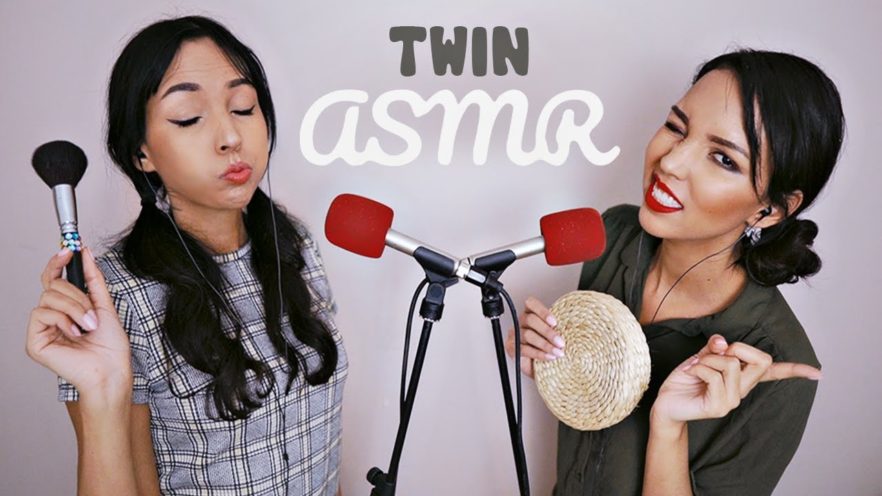 ASMR Français 👯‍♀️ Ma jumelle m'aide à t'endormir (Tapping, Inaudible, Brush, Mouth sounds)