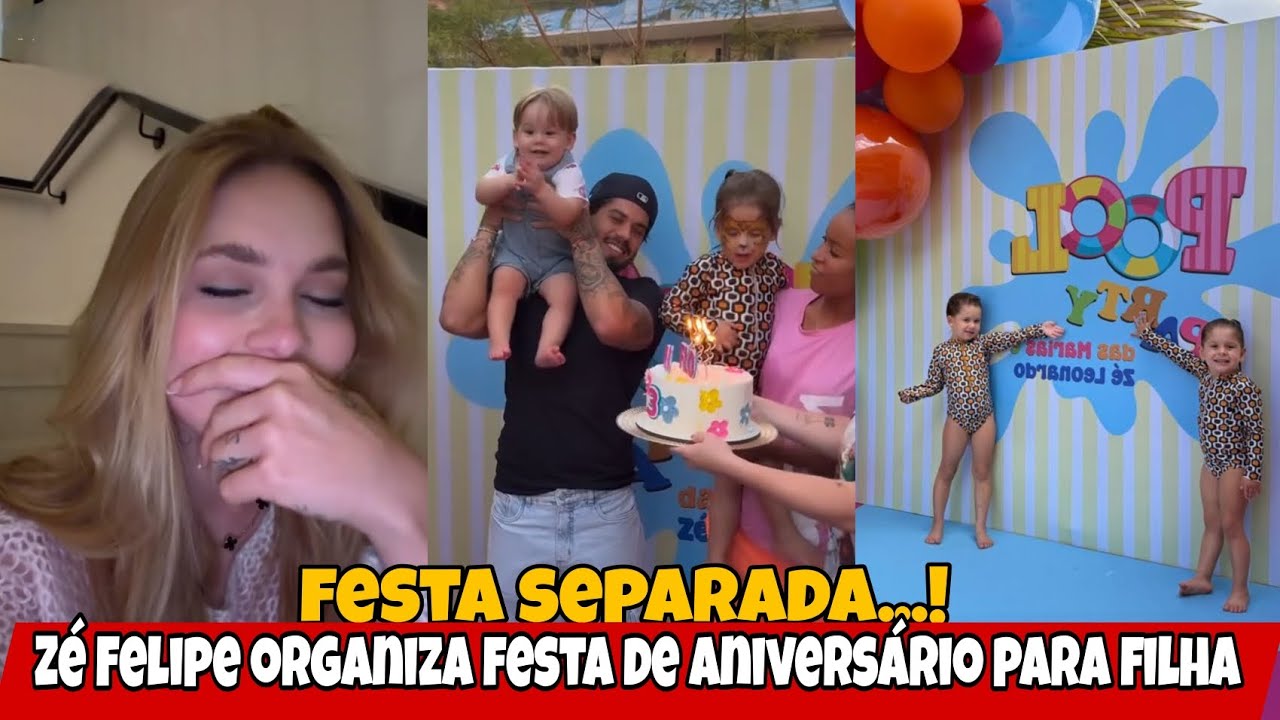 Zé Felipe organizou festa de aniversário para filha Maria Flor 