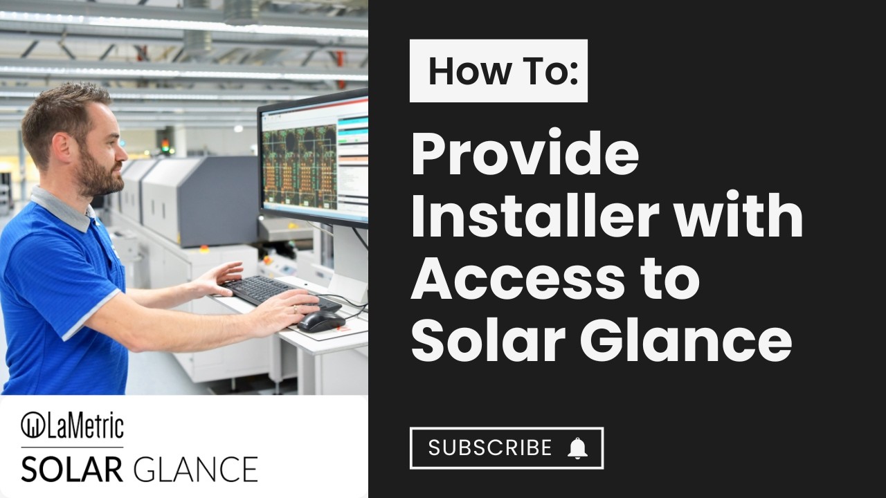 How To: Invite installer to your Solar Glance to get help