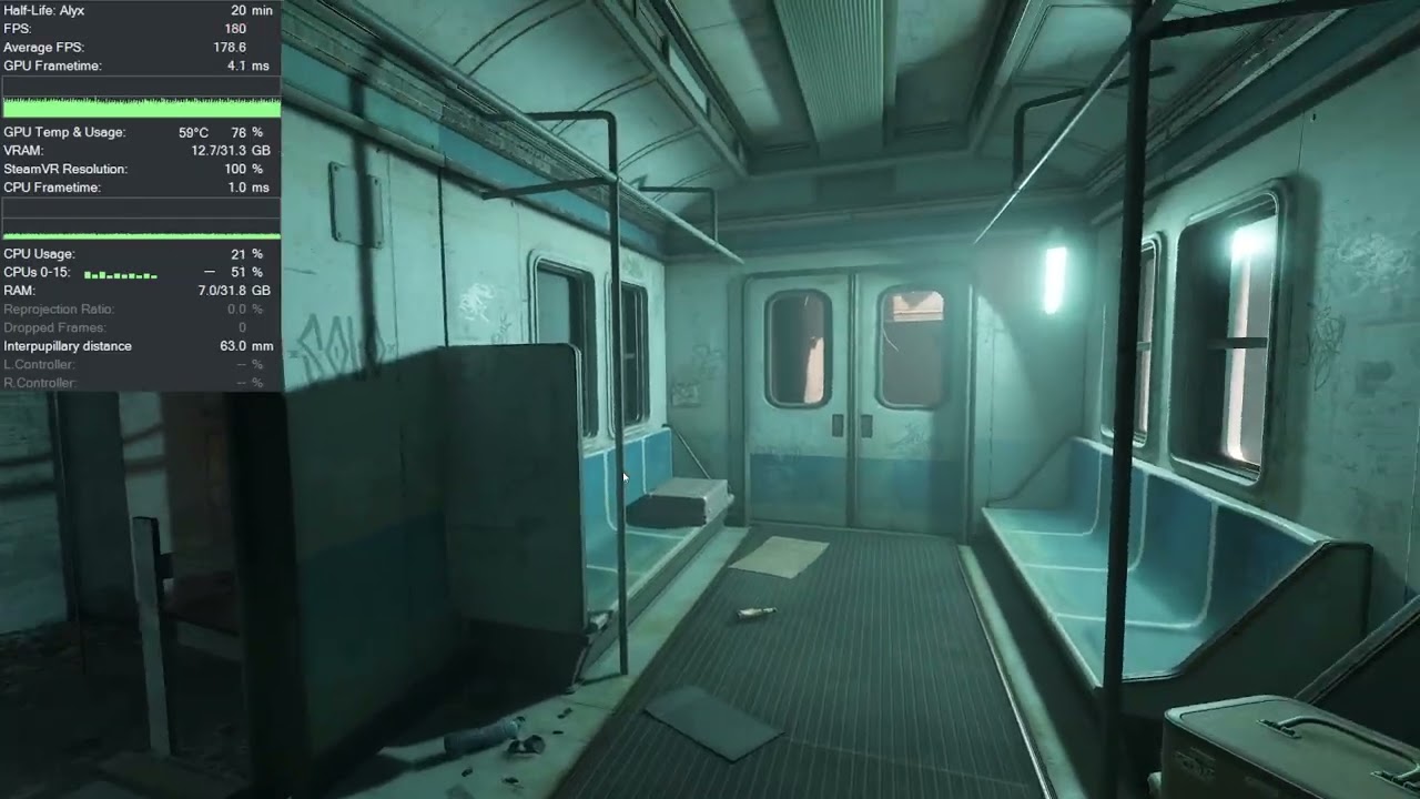Pimax 5K Super 180FPS Half Life Alyx