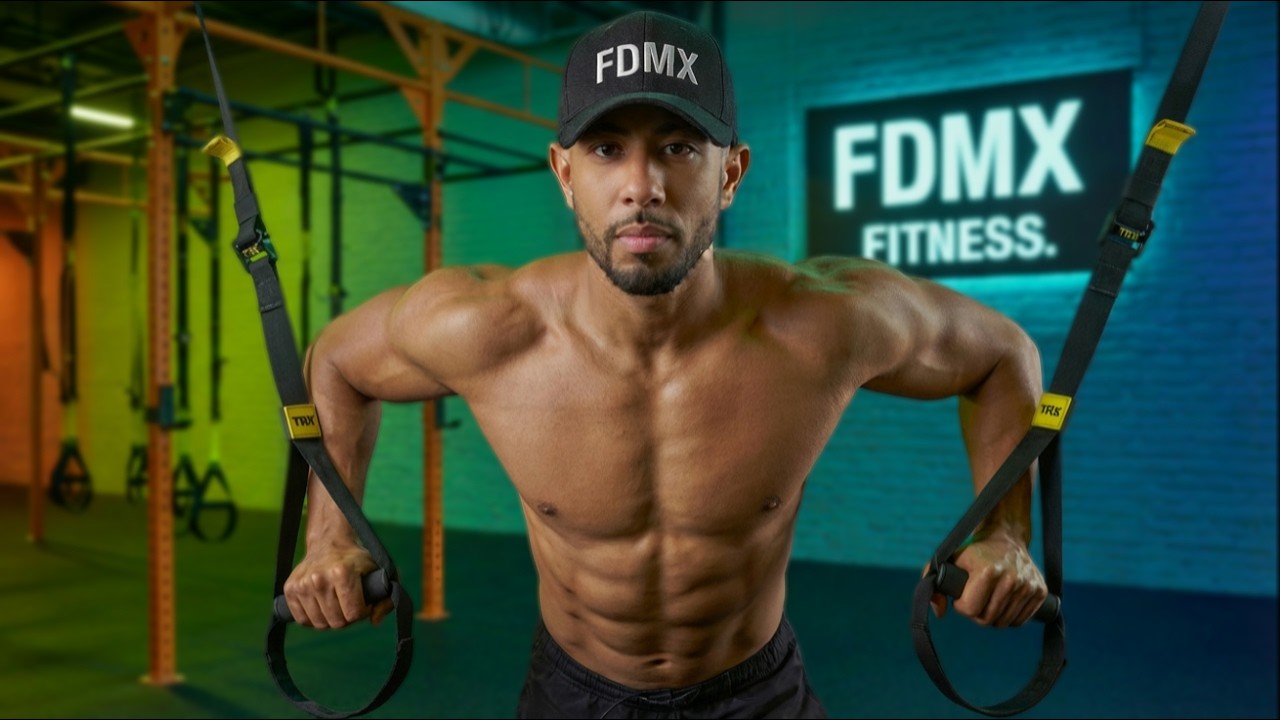 TRX 25 min. (Trenirovka verkhney chasti tela) | Build Muscle s trenazherom podveski TRX