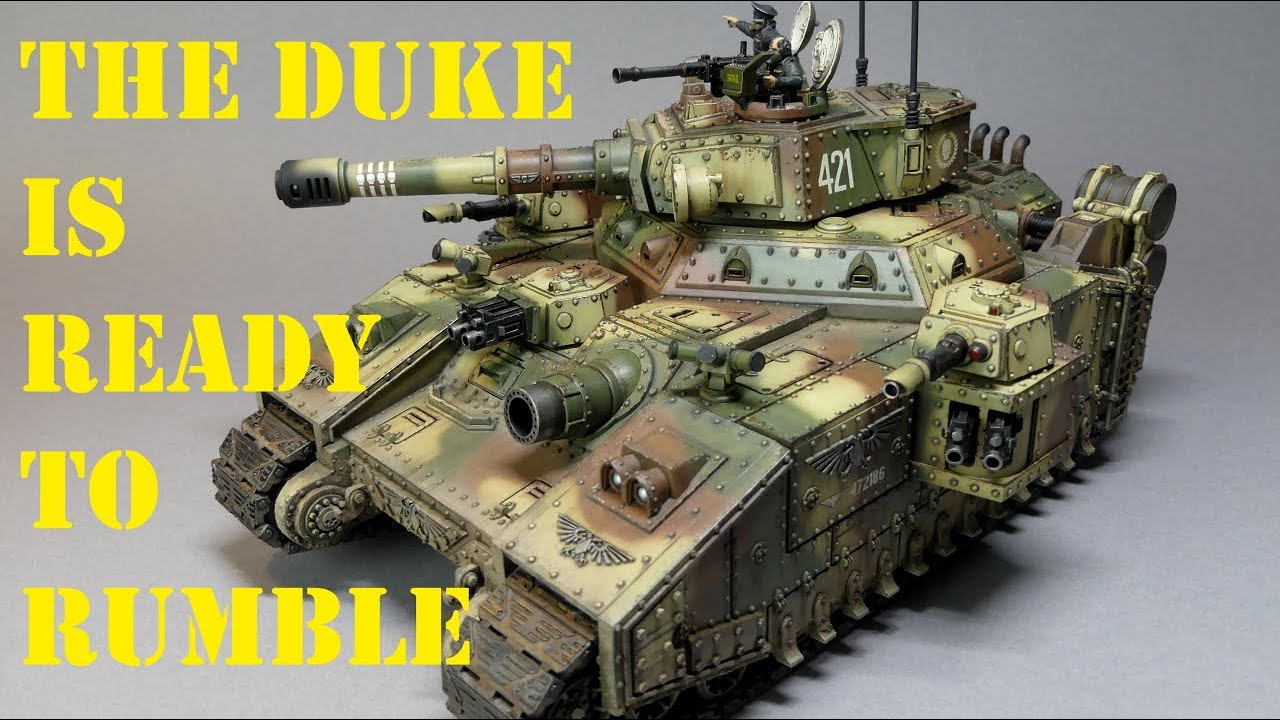 How to paint Warhammer 40 K Baneblade with a german WW II camo pattern, Part 3 - The Weathering