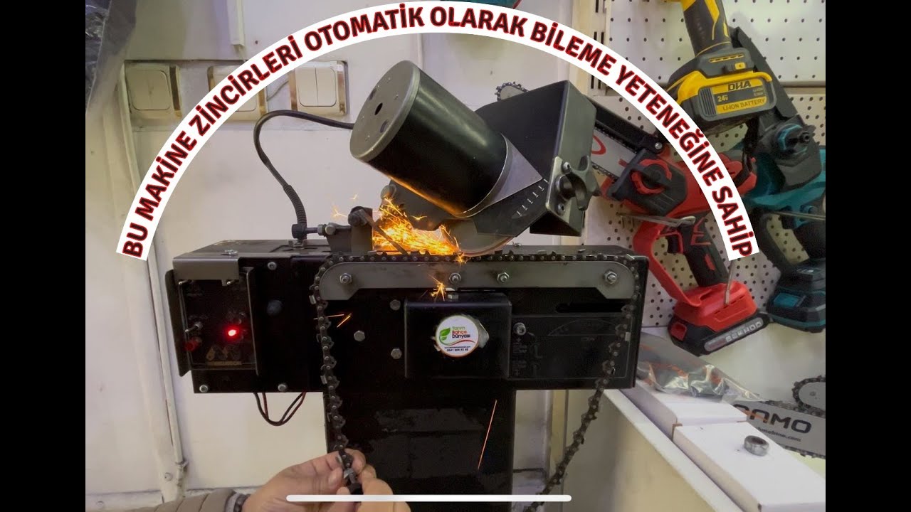 BU MAKİNE ZİNCİRLERİ OTOMATİK OLARAK BİLEME YETENEĞİNE SAHİP