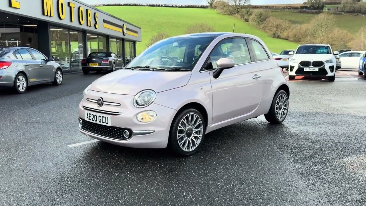Powder Pink FIAT 500 1.2 Star Dualogic Automatic for sale at Castle Motors