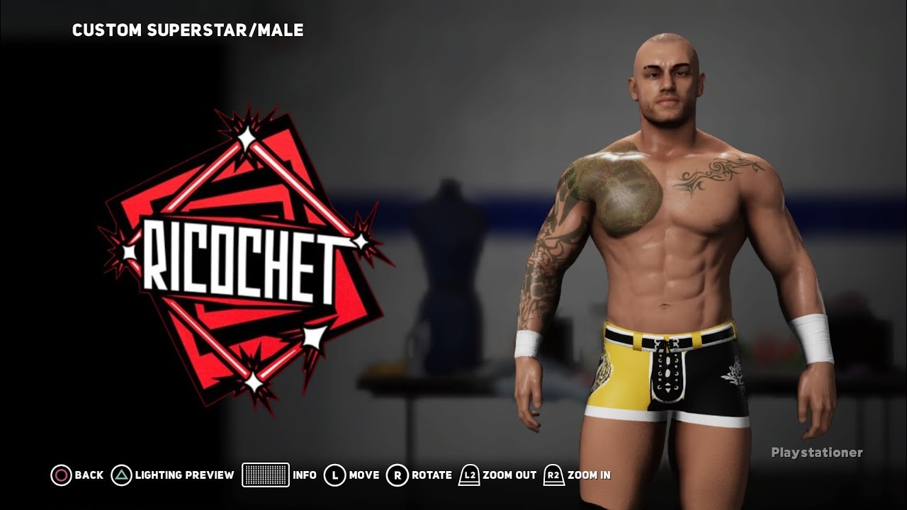 WWE 2K ps4/xbox one Ricochet caw
