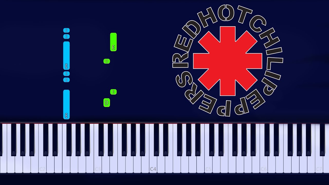 Red Hot Chili Peppers - Can't Stop Piano Tutorial