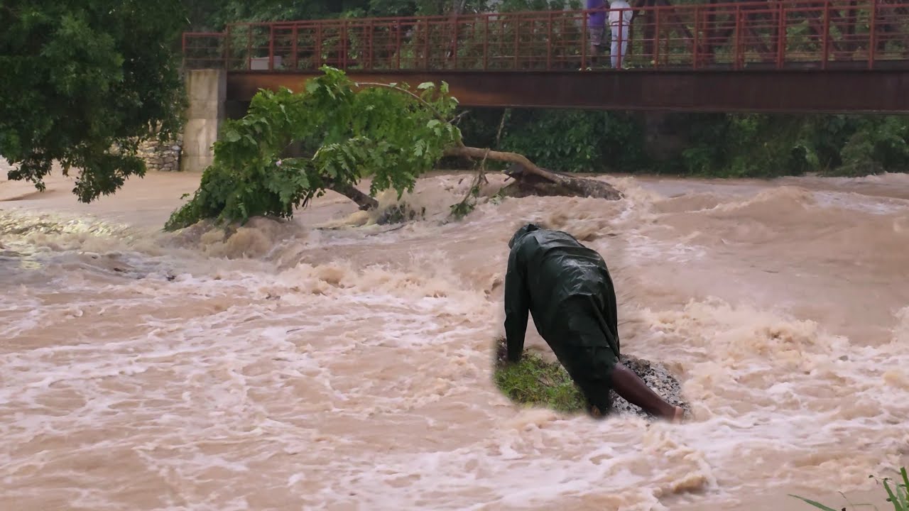 Jamaica Flash Flood in Portland and St. Mary: Bridge Washed Away ✅